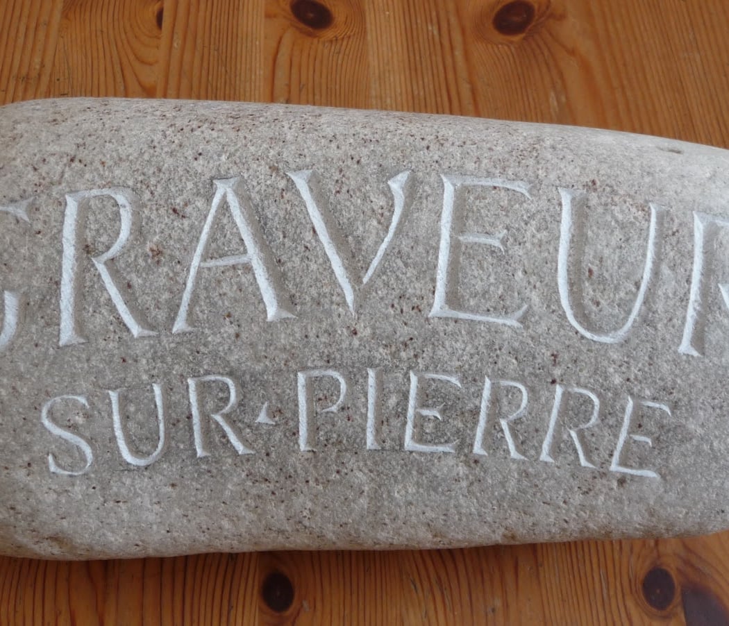 Michael Raquin Gravure sur pierre 1