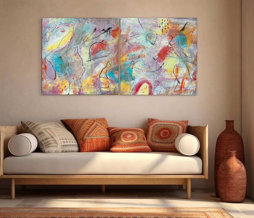 Unique Abstract for Modern Homes | Mila iloria Art Studio 1
