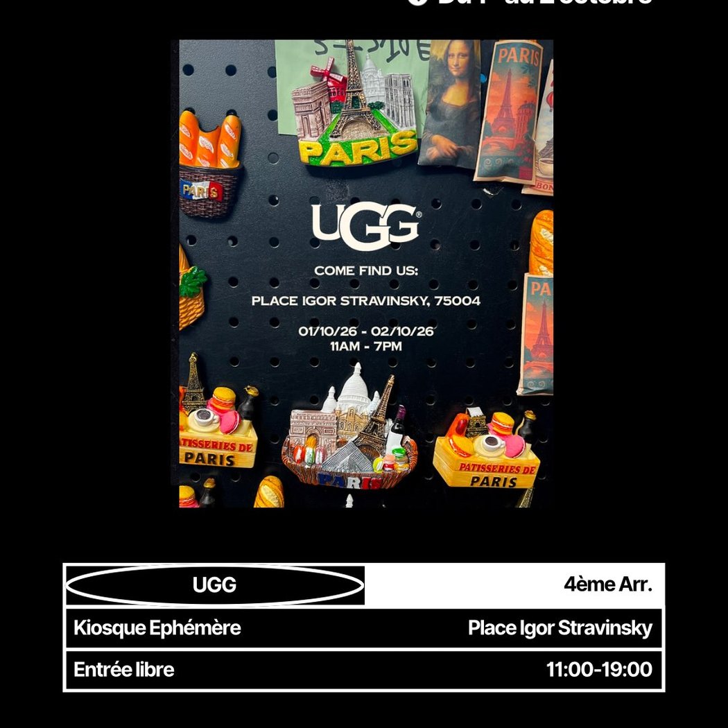 Kiosque éphémère UGG 1