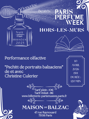 PERFORMANCE OLFACTIVE. PSCHITT DE PORTRAITS BALZACIENS. Parfums de femmes 1