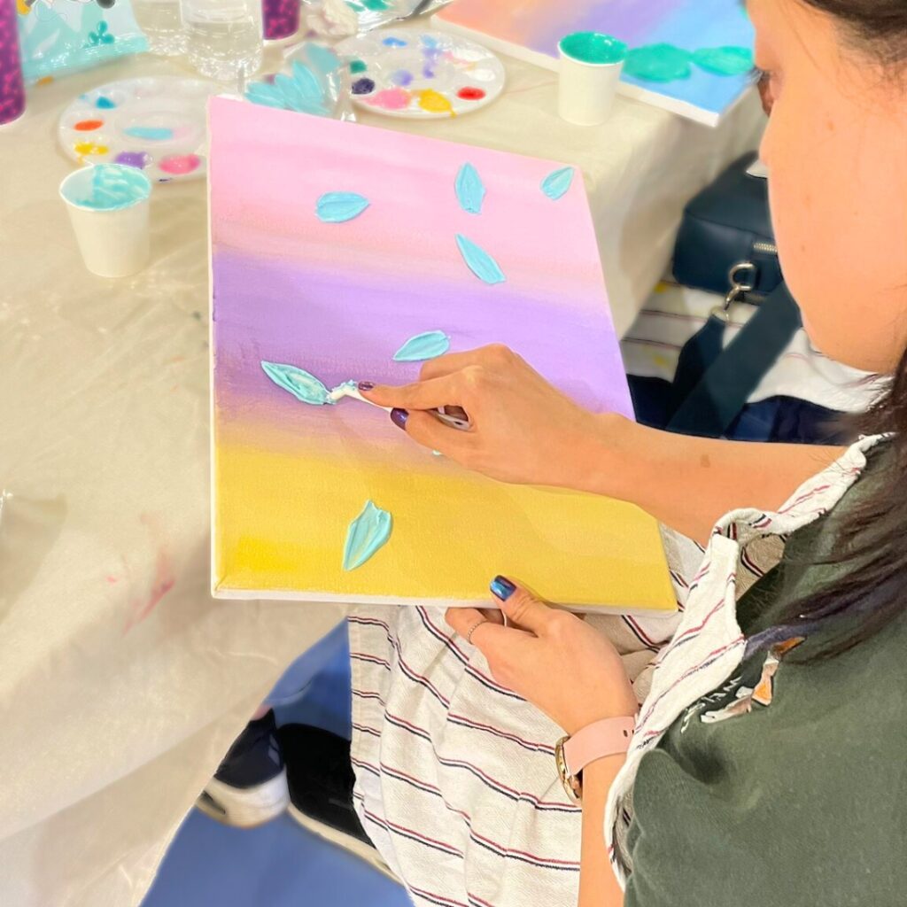 Textured Paint & Sip Workshop 2