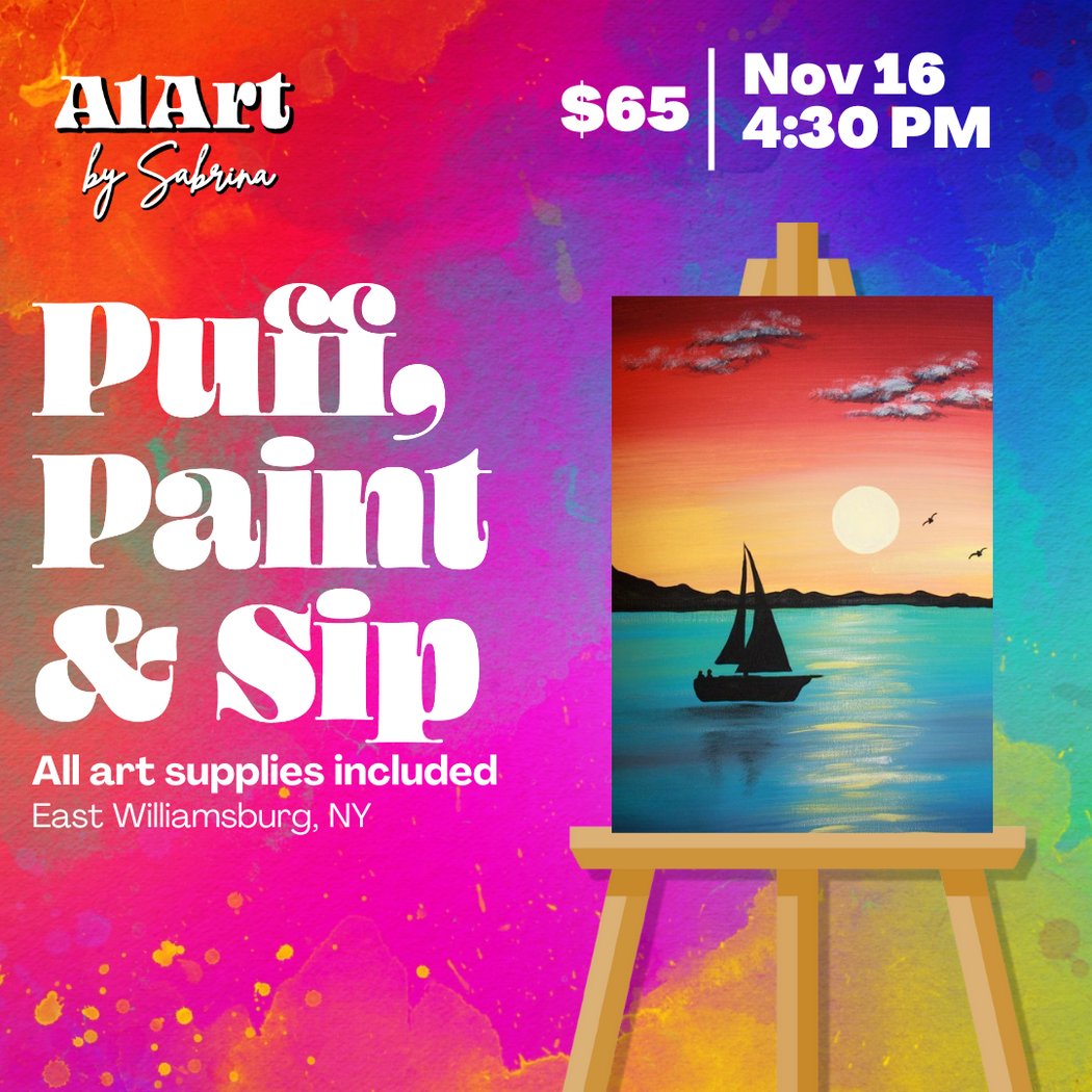 Puff, Paint and Sip Art Studio 1