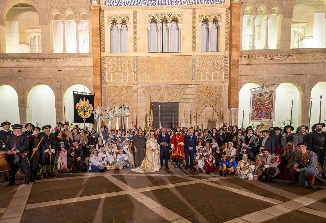 Desfile teatralizado de la llegada de Carlos V e Isabel de Portugal 1