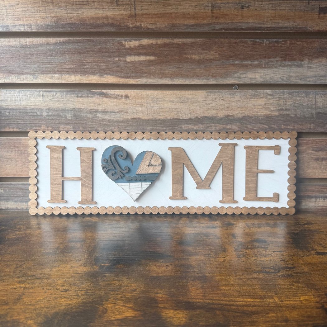 3D Vintage Rustic Interchangeable Home Sign 2