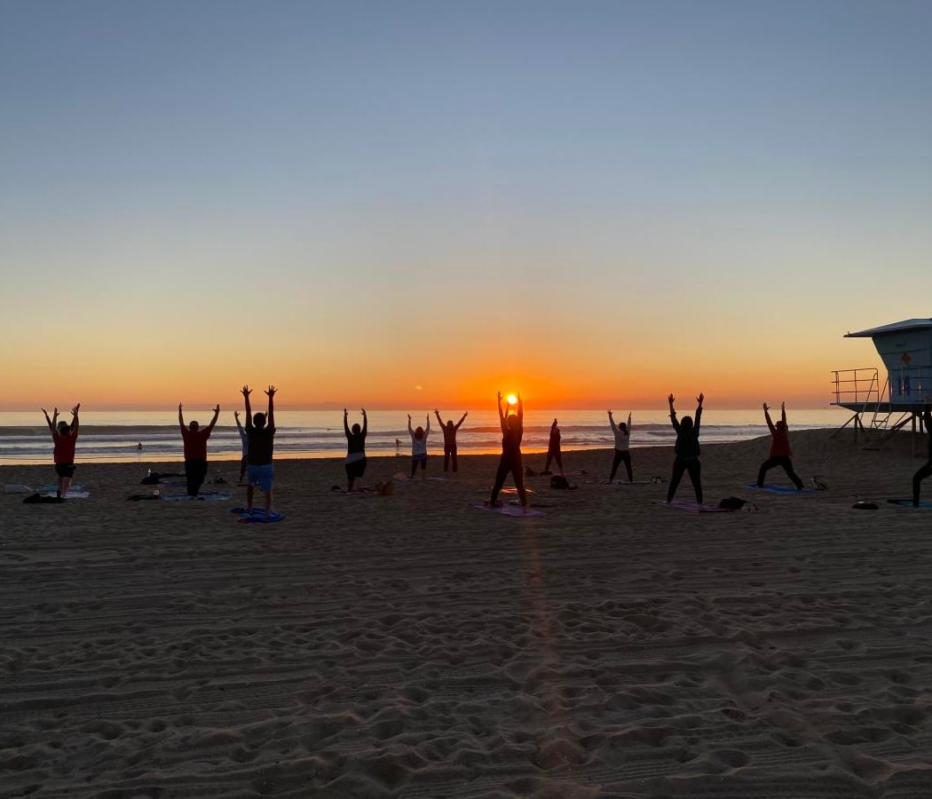Yoga on the Beach 1