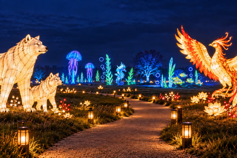 Lumigny Safari de Lumières : un nouveau parcours de lanternes géantes
