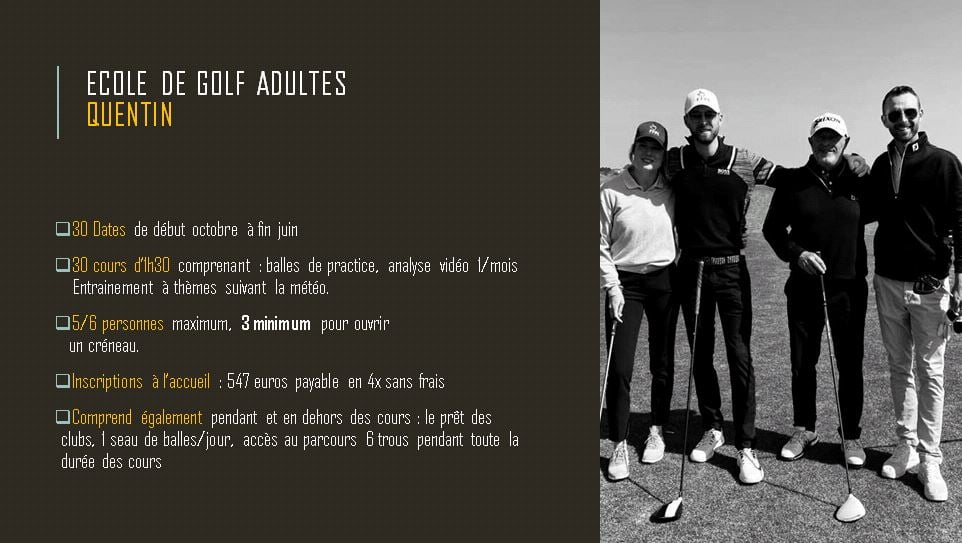 Adult Golf School with Quentin