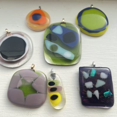 Art You Can Wear! Fused Pendants with Spider Martins 1