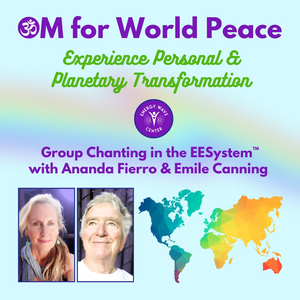 Group Chanting 'Om for Peace' with Emile Canning + Ananda Fierro 1