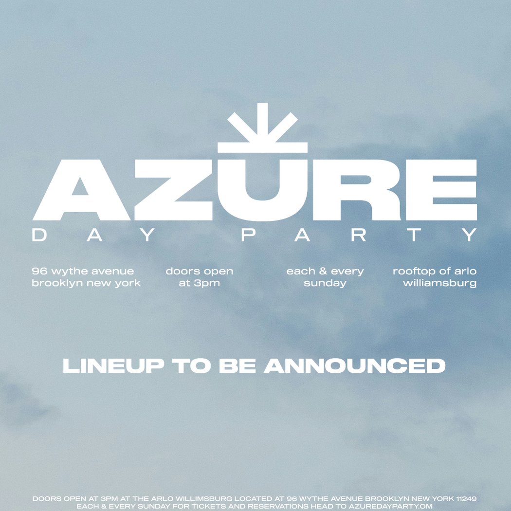 Azure Day Party August 2nd W/ LUKE ALEXANDER 1