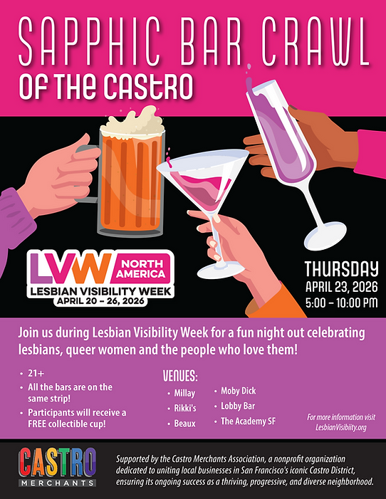 Sapphic Bar Crawl of the Castro 1