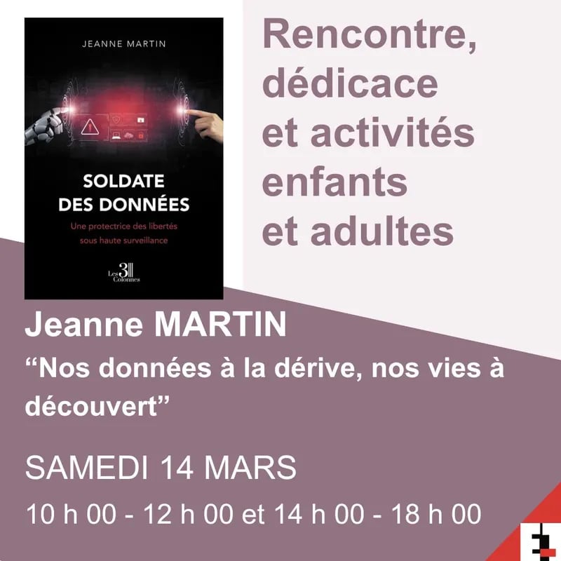 Dédicace "Données personnelles" de Jeanne Martin 1