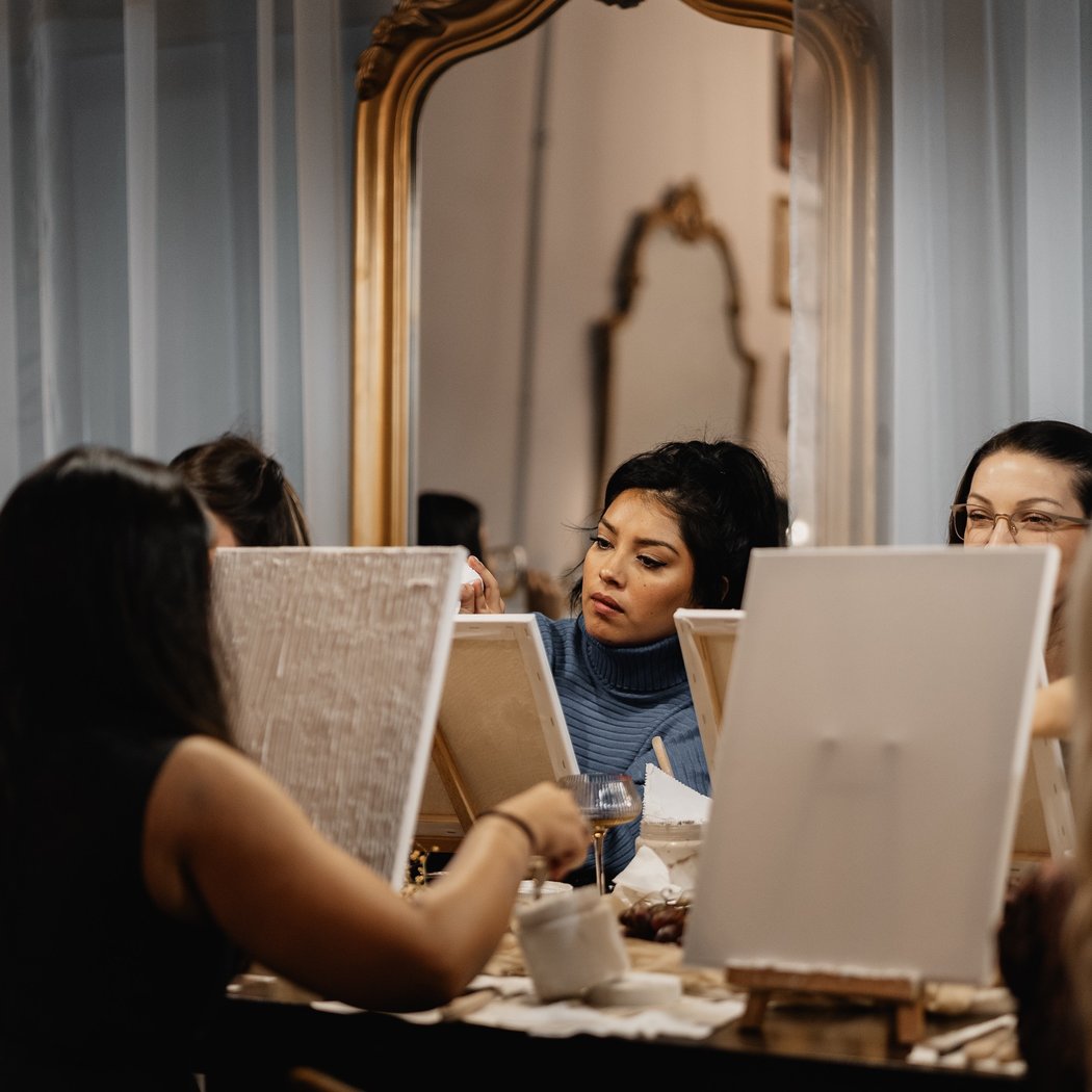 Textured Paint and Sip Experience 1