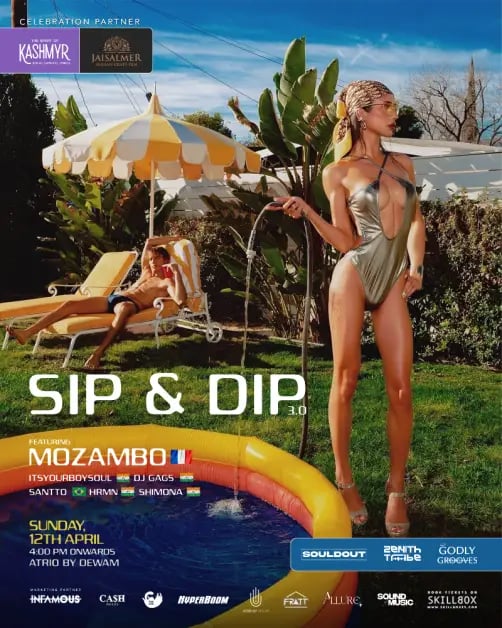 Sip & Dip 3.0 - Delhi’s Most Premium Pool Party Experience 1