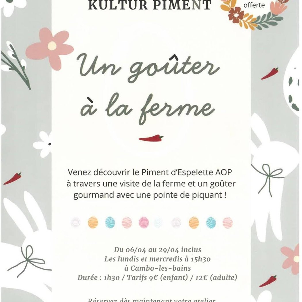 Un goûter à la ferme - Kultur Piment 1