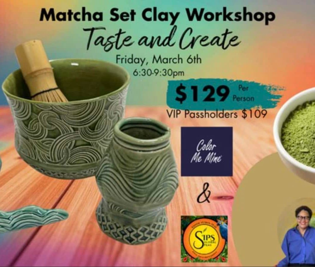 Matcha Taste & Create Clay Workshop 1