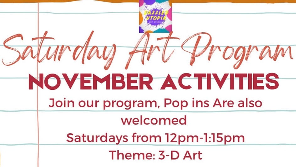 Saturday Art Program (November) 1