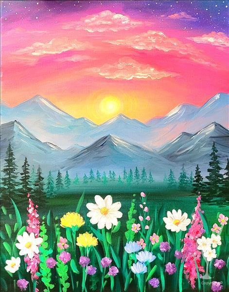 Blissful Mountain Flowers 1