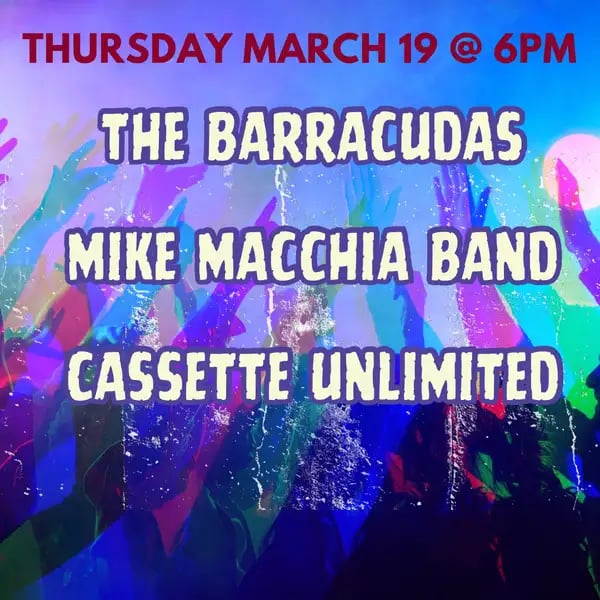 Bang a Gong The Barracudas/Mike Macchia Band/Cassette Unlimited 1