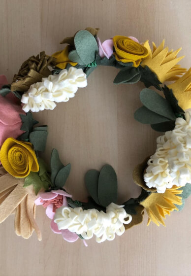 Flower crown workshops at Mannequin Madness 2