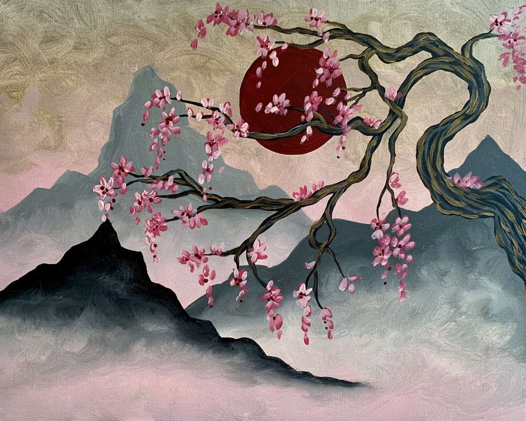 Shimmering Cherry Blossoms 1