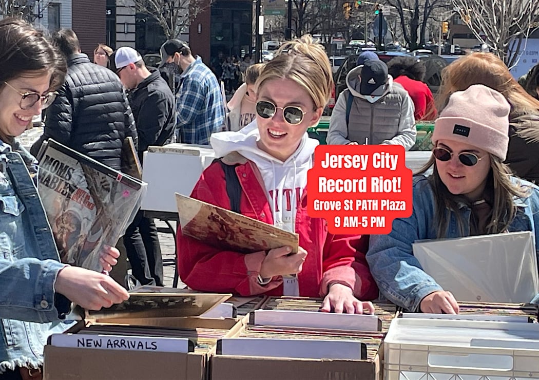 BIG VINYL FUN! Jersey City Record Riot! An outdoor vinyl mkt.