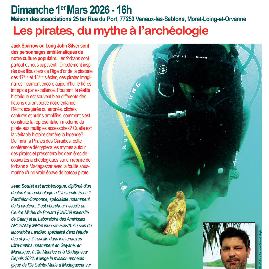 Conférence "Re-découvrir" Les pirates, du mythe à l'archéologie 1