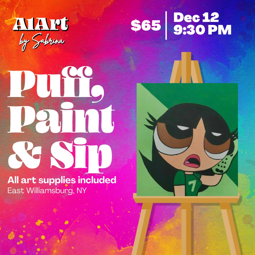 Puff, Paint and Sip Art Studio 1