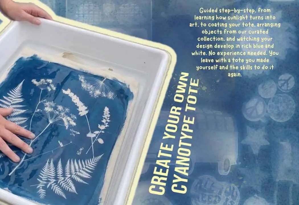 Make Art With Sunlight: Cyanotype Totebag Workshop 2