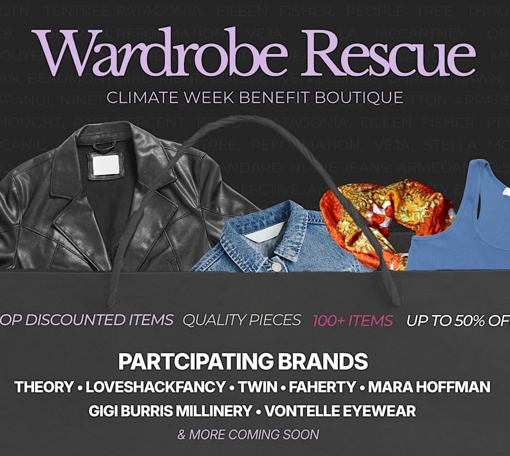 Wardrobe Rescue: Climate Week Benefit Boutique