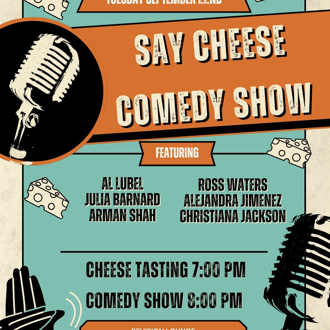 Say Cheese Comedy Show September 22nd 1