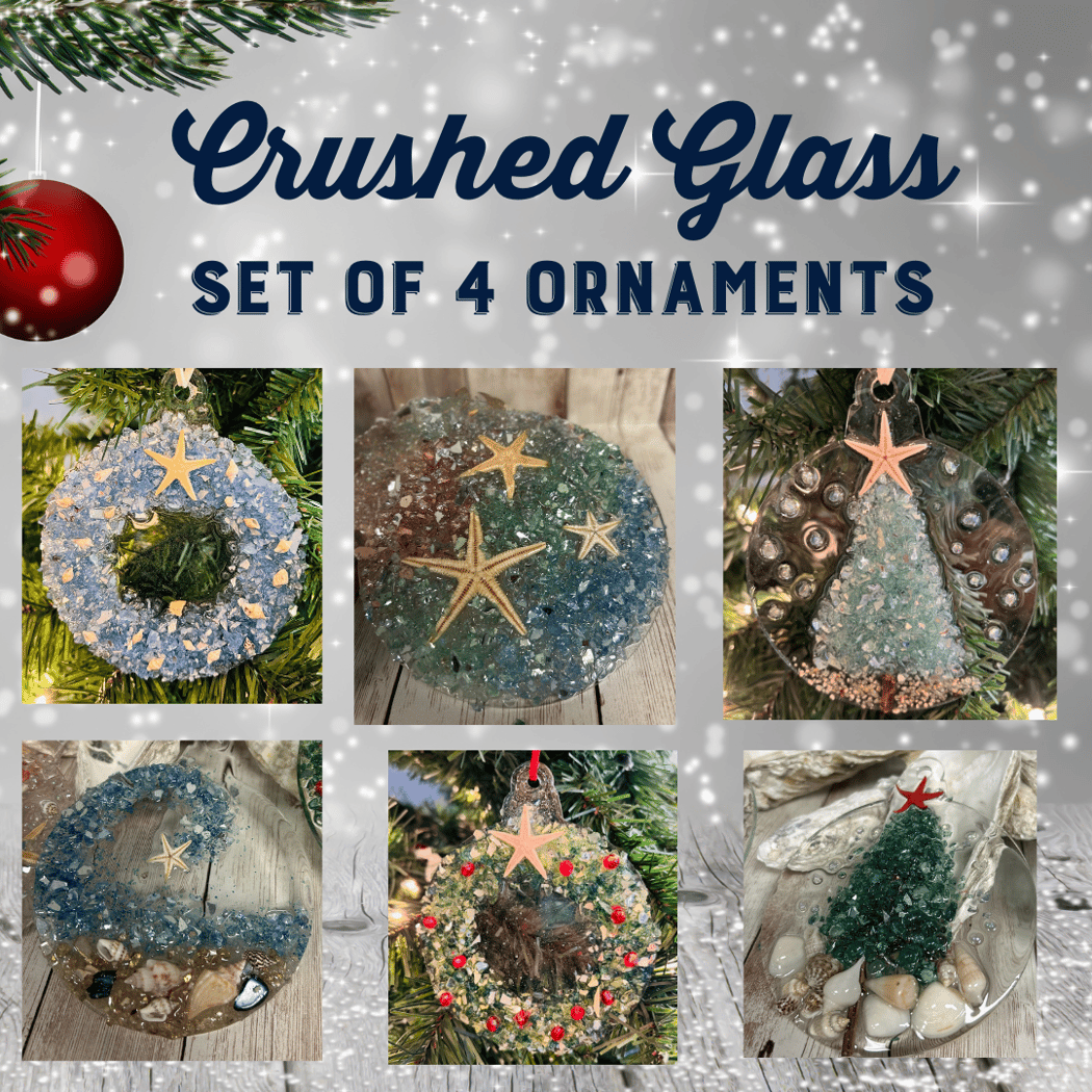 Crushed Glass Ornaments 2