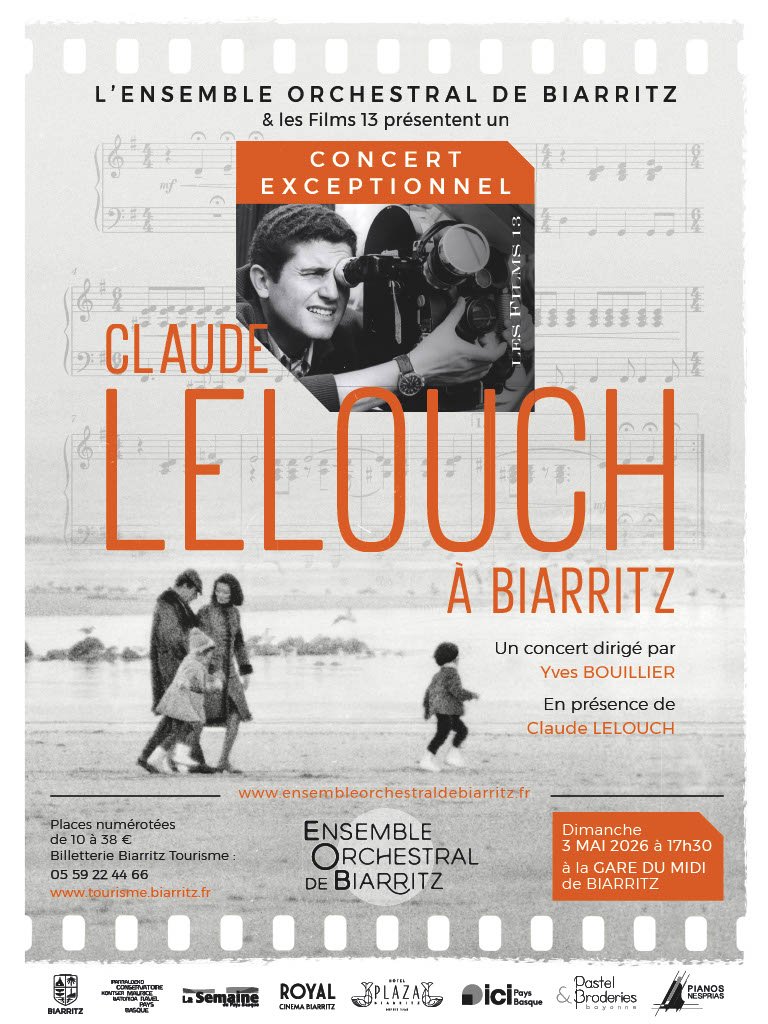 Ensemble Orchestral de Biarritz – Concert « Claude Lelouch à Biarritz » 1