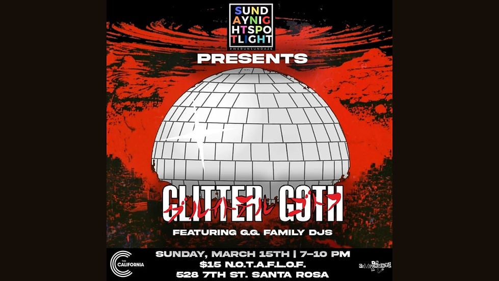 Third Sunday Showcase Sesh Featuring Da Component$ and DJ’s from the Glitter Goth Club 2