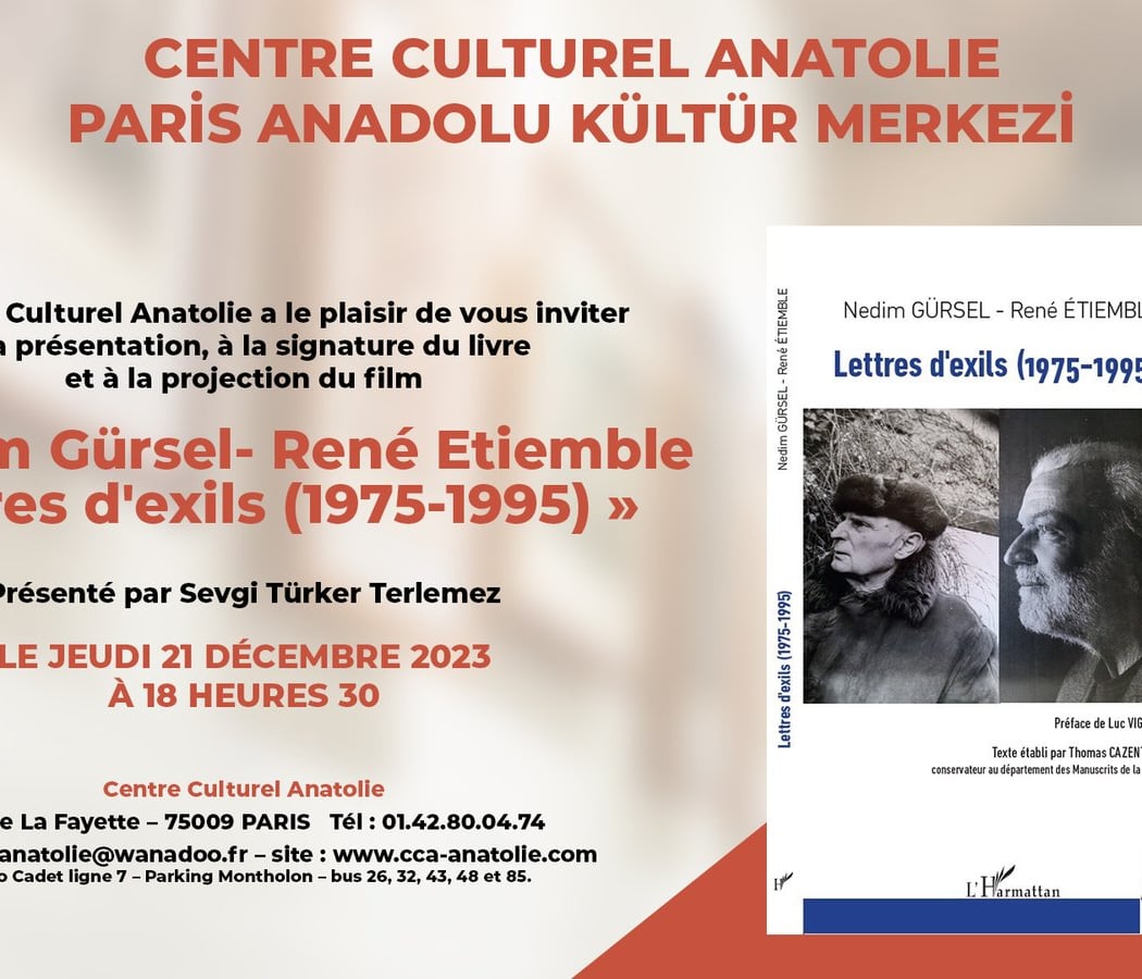 Nedim Gürsel- René Etiemble Lettres d'exils (1975-1995) 1