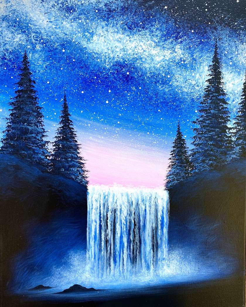 Galaxy Waterfall Forest 1