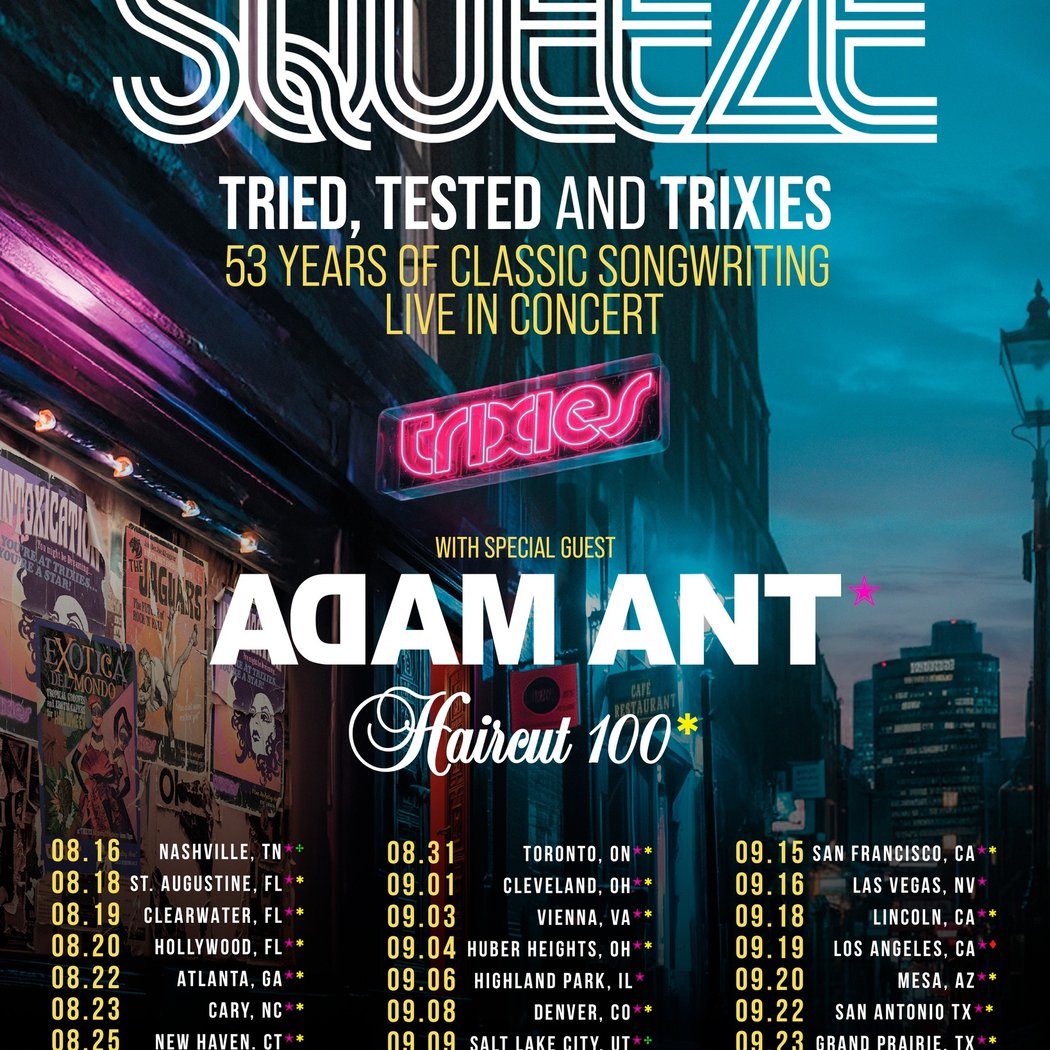 Squeeze with Adam Ant and Haircut 100 2