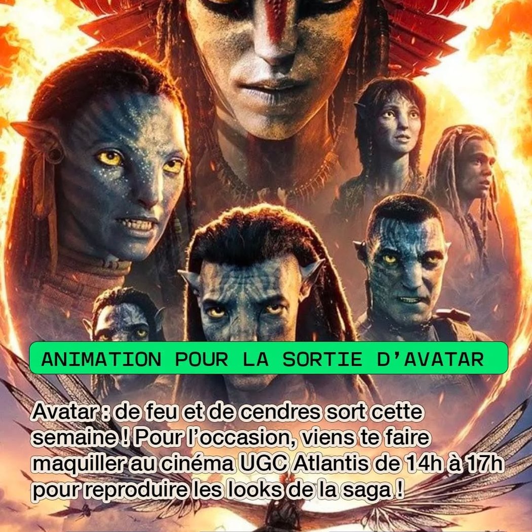 Animation pour la sortie d'Avatar 1