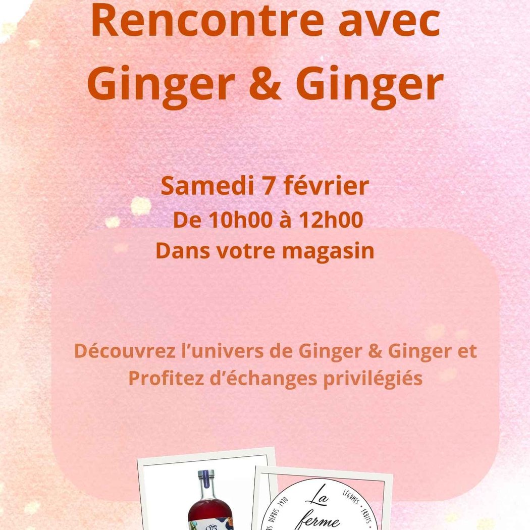Concentré de gingembre avec Ginger & Ginger 1