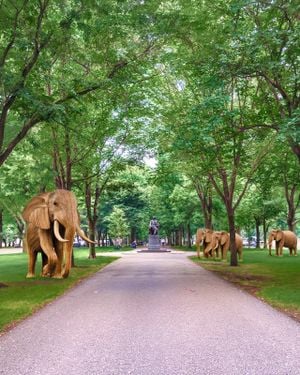 The Great Elephant Migration Sculptures 2