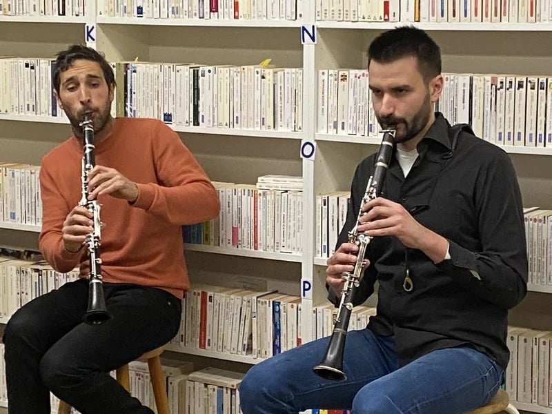 apéro musical avec le duo de clarinettistes Atrebois 1