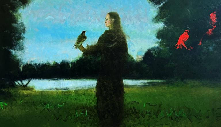 Ausstellung "Studie der Zeit" - Ölmalerei von Kristine Narvida