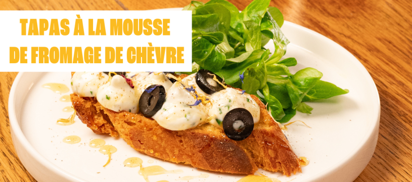 Tapas à la mousse de fromage de chèvre 1