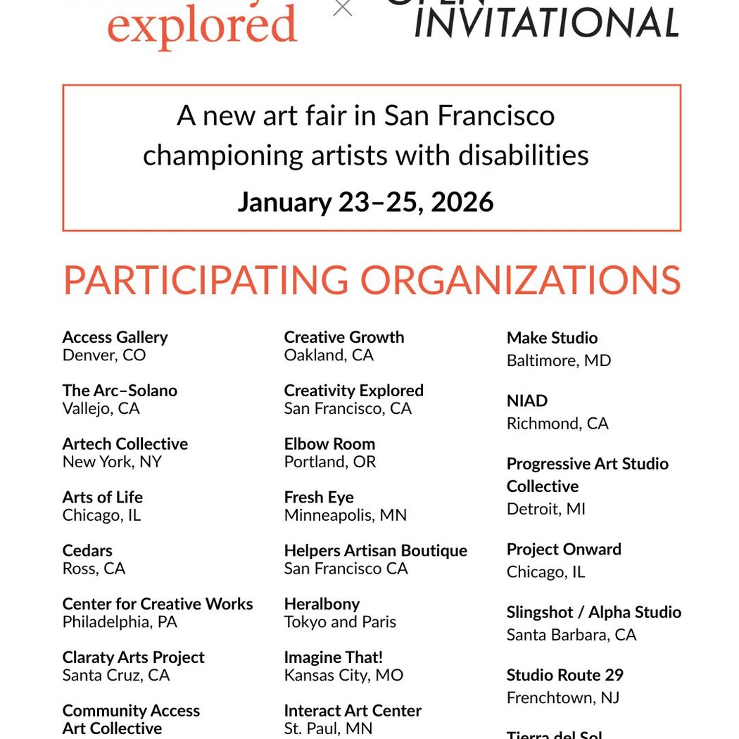 Creativity Explored X Open Invitational - Art Fair 1