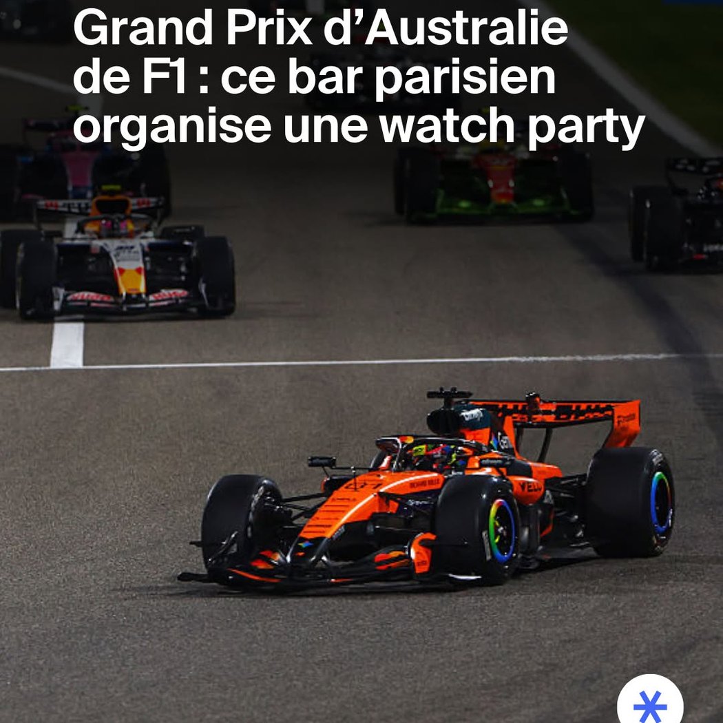 Grand Prix d'Australie watch party 1