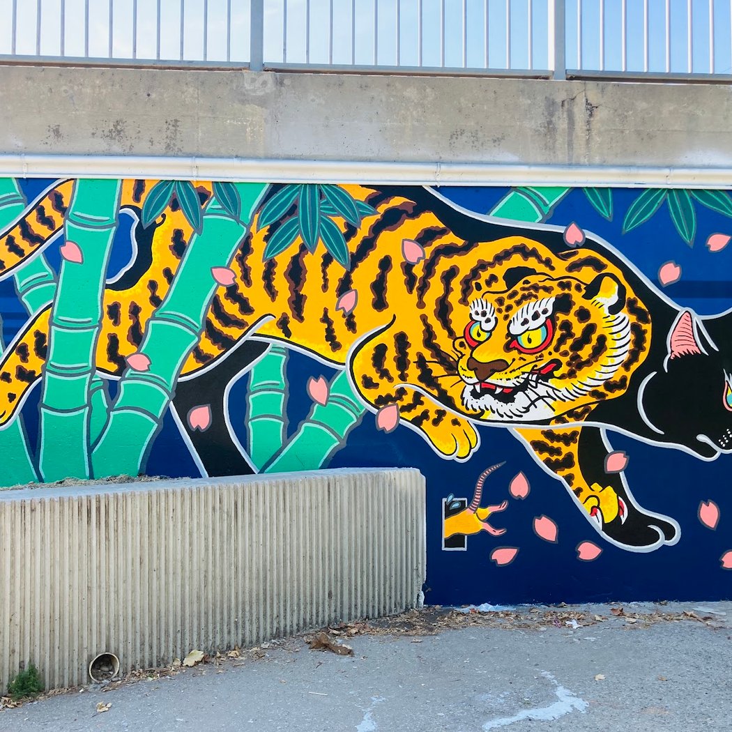 Yoake No Noraneko Mural 1