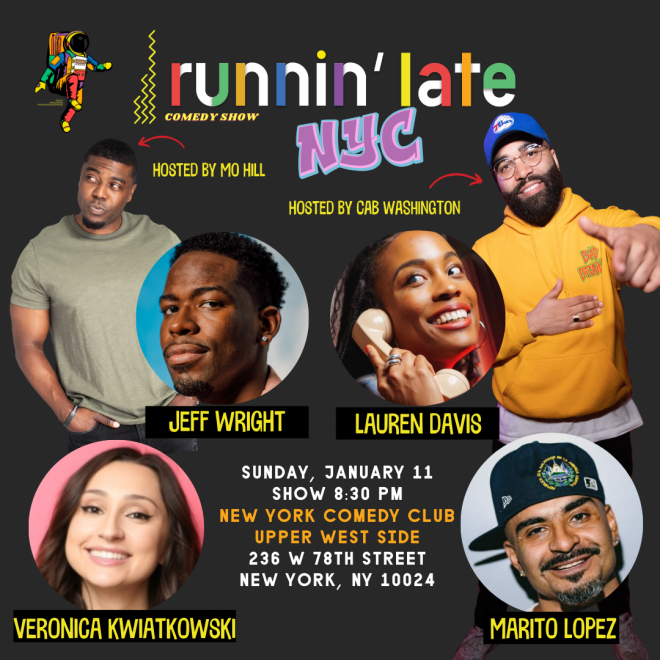 Runnin Late ft: Jeff Wright, Marito Lopez, Veronica Kwiatkowski, Colin Cab Washington 1