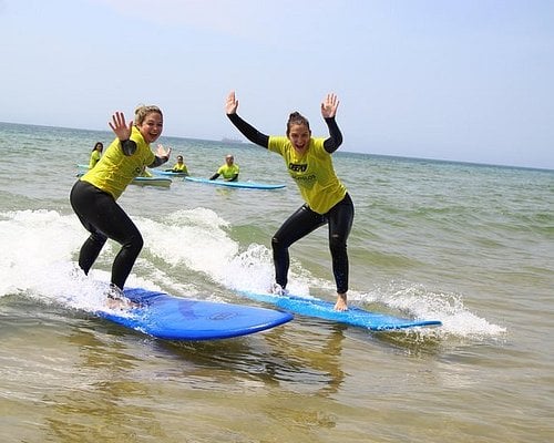 Beginner Surf Lesson at Carcavelos Beach 2