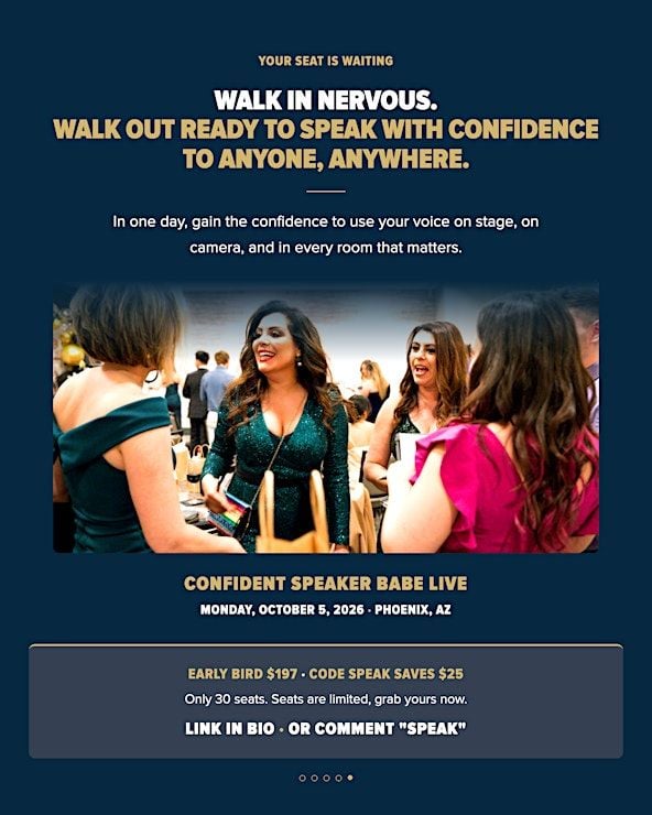 Confident Speaker Babe In Person Event 2