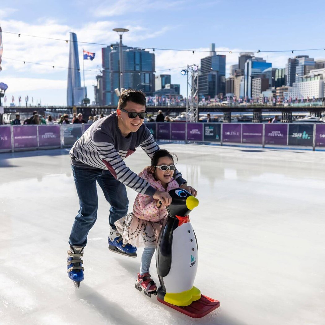 Ice Skating at Darling Harbour 1